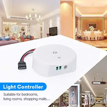 

DC12V 24V LED Strip Light Bluetooth Controller for RGB RGBW Light Strip Magic UFO Smartphone APP Controller with Multi JK101