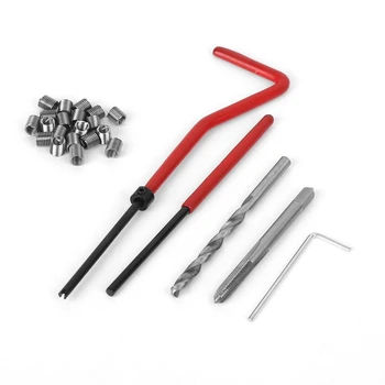 

25Pcs Thread Repair Insert Kit M4 with Transparent Plastic Box for Processing Machinery Threading Tool