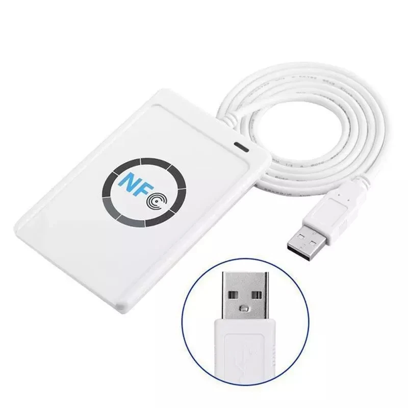 

Считыватель смарт-карт ACR122U RFID, записывающее устройство, копировальный аппарат, копировальный аппарат, записываемый, USB S50, 13,56 МГц, ISO/IEC18092, NFC, Прямая поставка