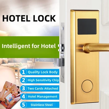 

Hotel Door Lock Apartment Stainless Steel Induction Lock Smart Swipe Hotel Ic Card Inn Lock Electronic Door Locks Smart Lock