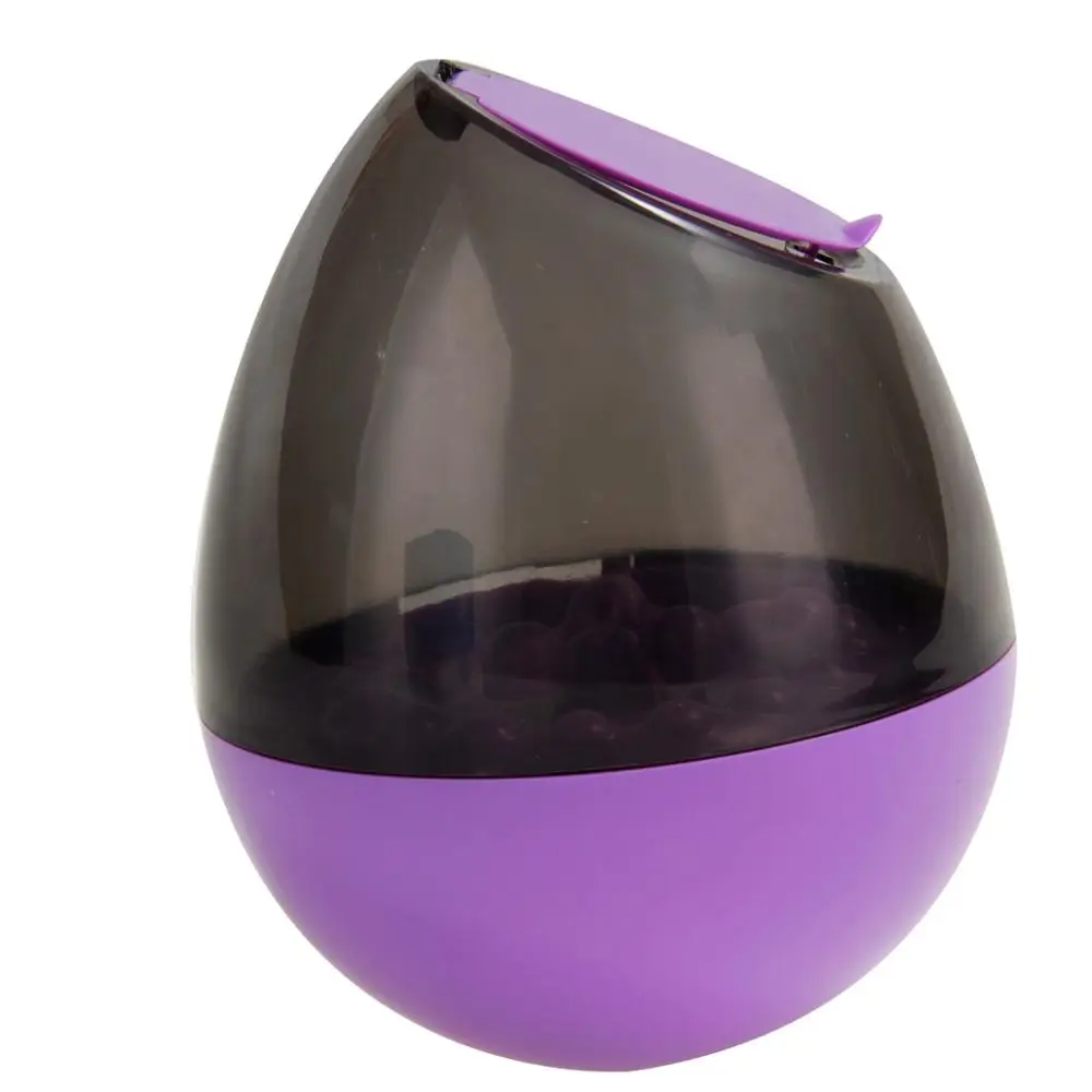 Purple Питомец собака забавная миска для кошачьего корма кормушки интерактивная игрушка для питомцев Домашние животные стакан утечка пищевой шар для обучения домашних животных Веселая миска - Цвет: Purple