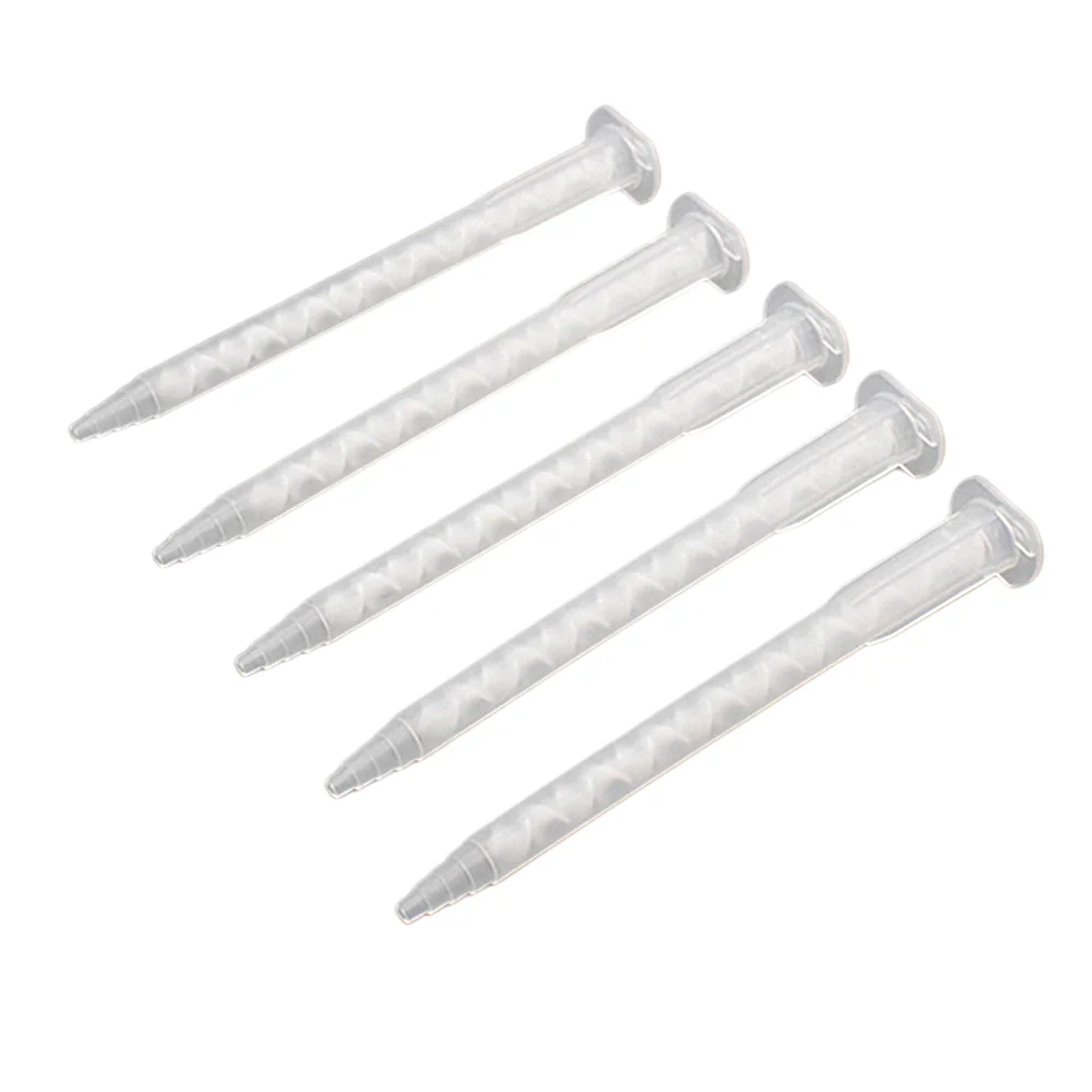 

5pc Static Mixing Nozzle AB Glue Mixer Mixing Tube Epoxies Adhesive Mixing Mouth 103mm for Caulking Gun Dispenser Dual Cartridge