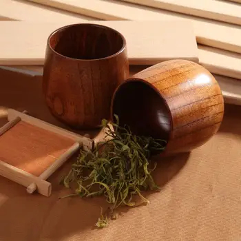 

1pc Jujube Wood Cup Primitive Handmade Natural Spruce Wooden Cup Breakfast Beer Milk Drinkware Green Tea Cup Yerba Mate Cup Mugs