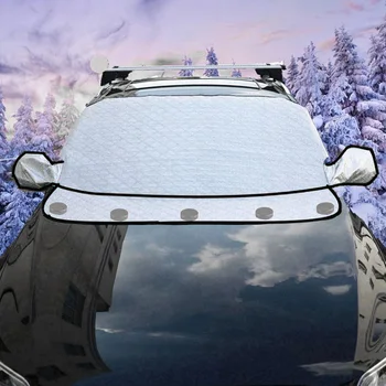 

Winter Mirror Foldable Dust Proof Frost Snow Shield Windshield Cover Ice Car Protector Accessory Magnetic Antifreeze Thickened