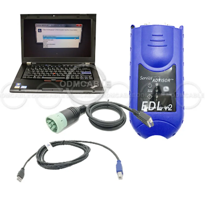 

JD service advisor EDL V2 AG CCE CF 4.2 software for John Deer Agriculture Construction Forestry diagnostic kit with T420 laptop