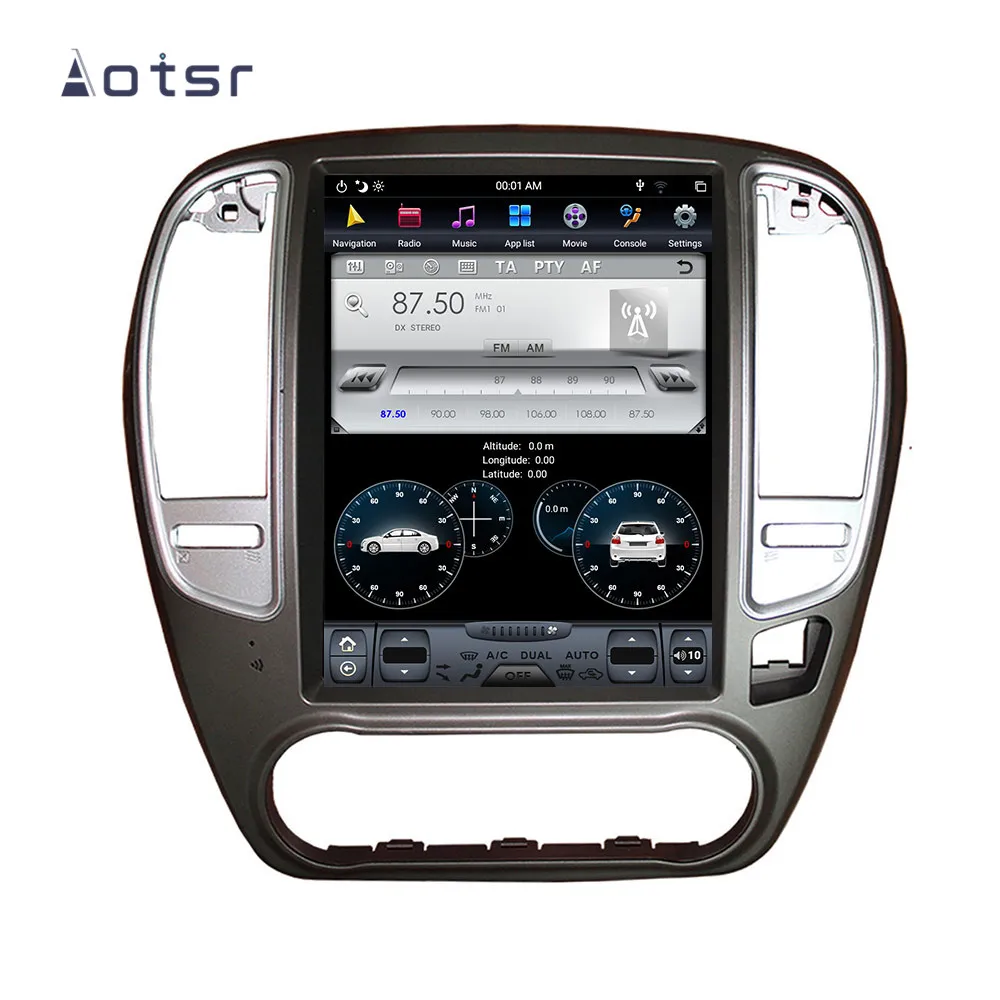 AOTSR Android 8,1 новейший Tesla стиль HD экран Автомобильный gps навигатор для NISSAN SYLPHY 2005-2012 WIFI мультимедийный проигрыватель радио