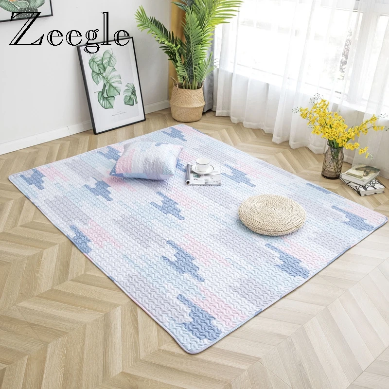 Zeegle European Style Carpet For Living Room Anti-slip Soft Floor Rug Large Size Home Area Rugs Kids Bedroom Carpet Bedside Mats