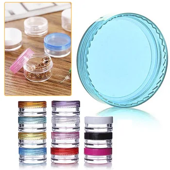 

10pcs convenient carrying bottle travel cream lotion cosmetic container 5g cream box plastic empty cosmetic jar