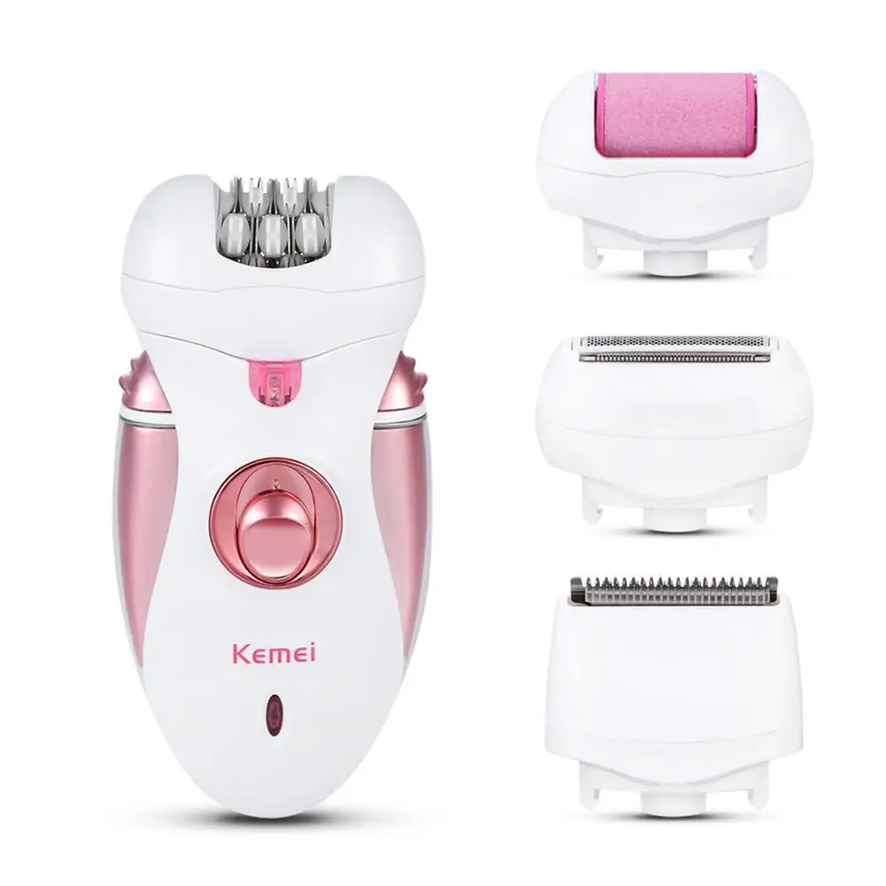 

Kemei KM-2530 4 in 1 Rechargeable Multifunctional Electric Epilator Hair Shaver Callus Remover