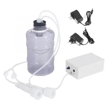 

Milking Machine Mini Domestic Electric Milking Machine Vacuum Pump Regulator Set with 5L Bucket for Cow 100-240V Drinking Bowls