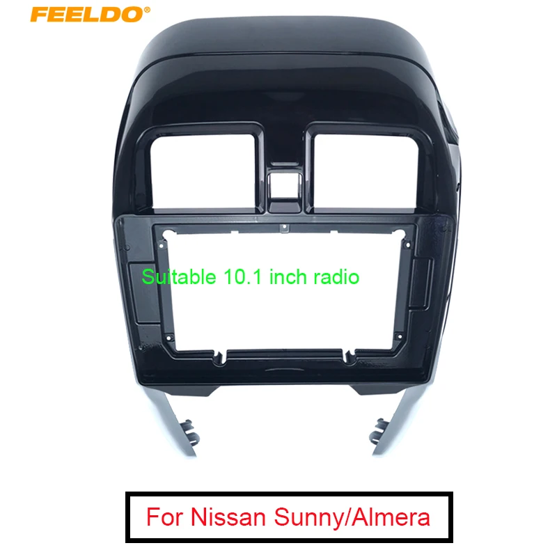 FEELDO Аудиомагнитола 9 дюймов фасции рамка gps навигация панель для Nissan Sunny/Almera-(RHD)# FD6428