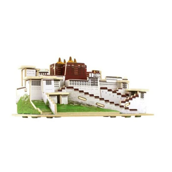 

New Arrival Children DIY 3D Model Puzzle Building Model Educational Wooden Puzzle Famous Spot Puzzles