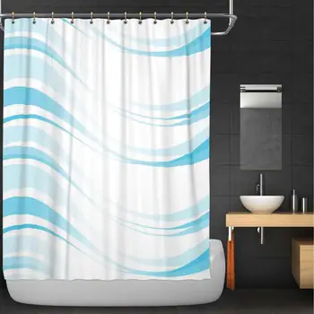 

Abstract Picture of The Curve Fabric Shower Curtain,135691 for Bathroom,72''W x 72''H