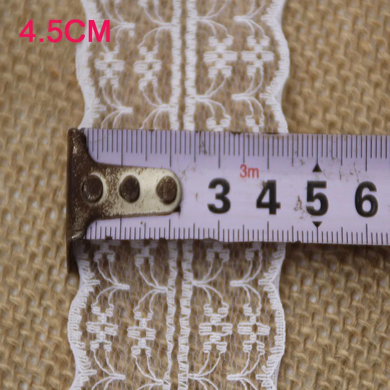 10yds-45mm-Wide-Bilateral-Handicrafts-Embroidered-Net-Lace-Trim-Ribbon-Wedding-Christmas-Bow-Decorations-clothing-accessories