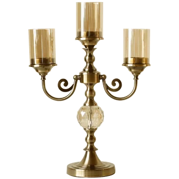 

Big Candle Holders Metal Europe Glass Romantic Vintage Votive Candlestick Iron Kaarsenhouder Wedding Decoration Table XX50CH