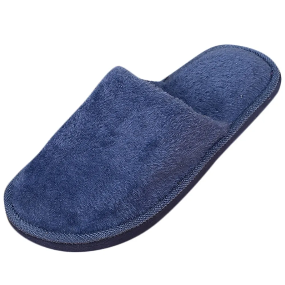 men Warm Cotton Home Slippers Soft Floor Slippers Winter Warm Plush Indoor Slipper men Warm Soft Bottom Shoes hot sale 2020