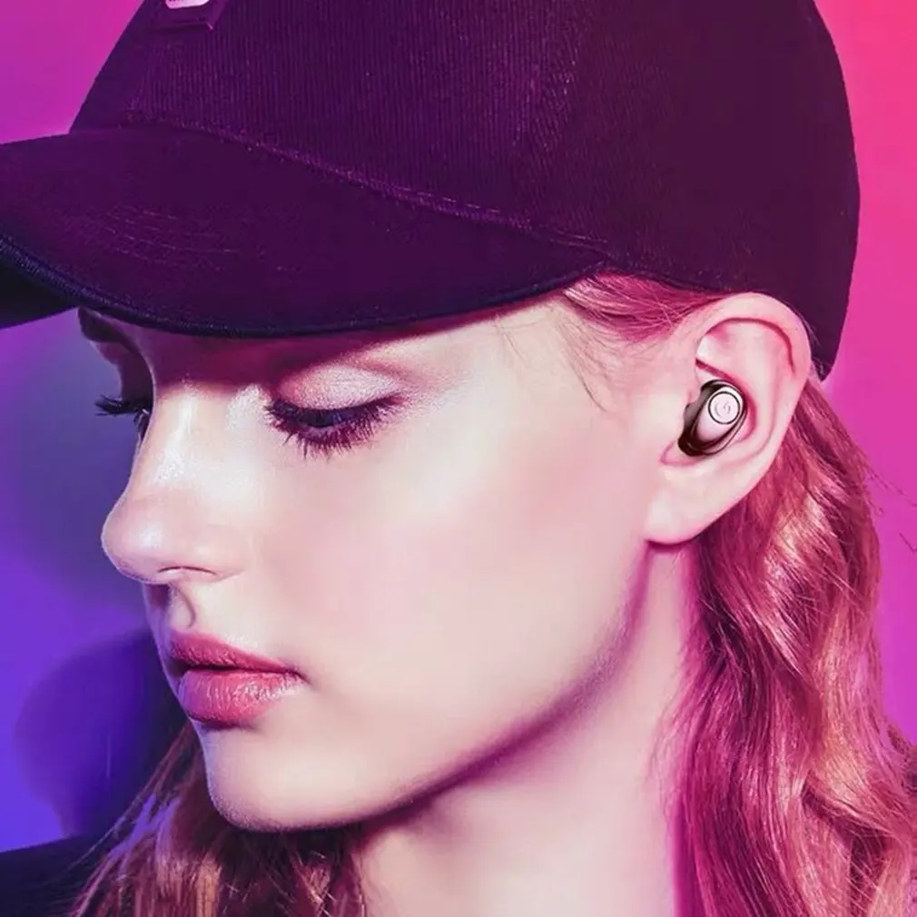 Bluetooth 5,0 наушники с шумоподавлением светодиодный дисплей TWS беспроводной стерео вкладыши IPX7 водонепроницаемая Спортивная гарнитура с зарядным устройством