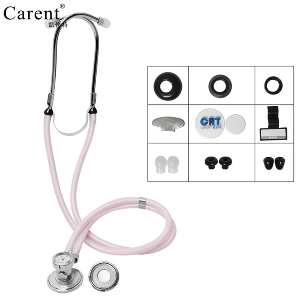 Ice pink Carent многофункциональные медицинские часы стетоскоп часы профессиональный доктор стетоскоп-колокольчик головка звуковой плод сердце Auscultation - Цвет: Ice pink