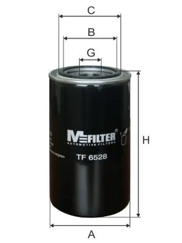 Фильтр масляный MFILTER TF6528