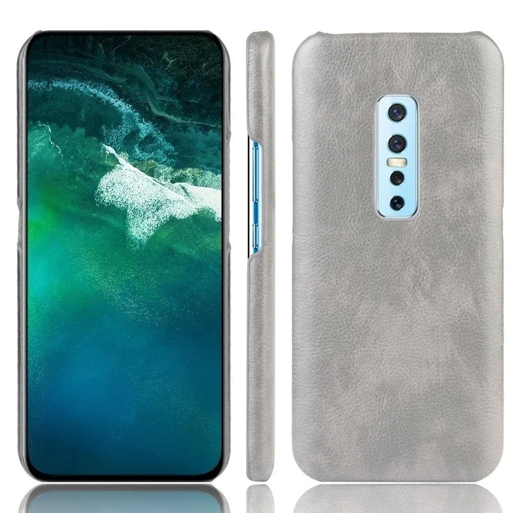 Личи узор Ретро чехол для телефона из искусственной кожи для Vivo V17 Pro для Vivo S1 Pro