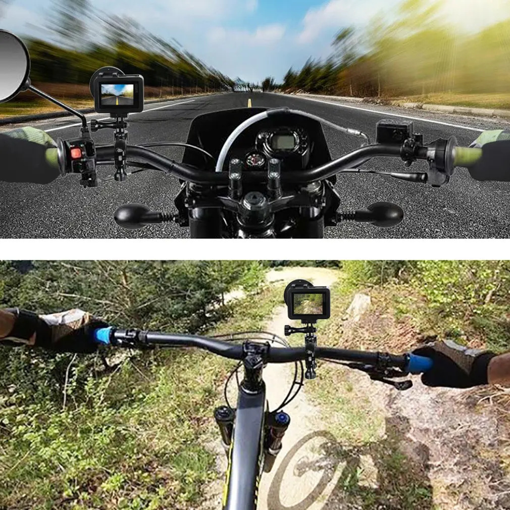 360 градусов Вращение велосипед Алюминий адаптер для руля крепление для Gopro Hero/Hero7/6/5/5 Session/HERO4 Session/4/3+/3/2/1