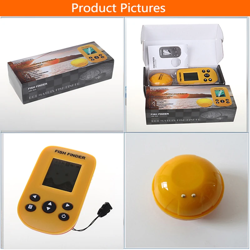 KDR Dot Matrix Fish Finder smart sonar sensor, Wireless Fish finder