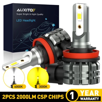 

2X 2000LM H8 H11 LED Fog Lights H9 H16JP Daytime Running Lights 3000K Yellow 6000K White FOR Audi A3 8P 8L 8V A4 B6 B7 B8 B9