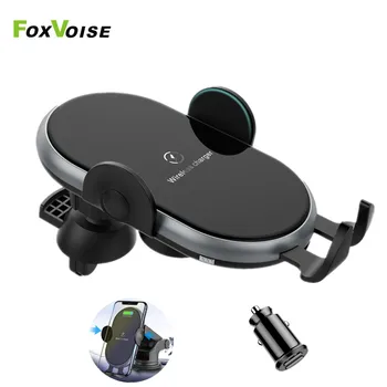 

Car Wireless Charger Car Qi Fast USB Quick Charger Phone Holder Stand Wireless Car Charger For iPhone Samsung Xiaomi Huawei OPPO