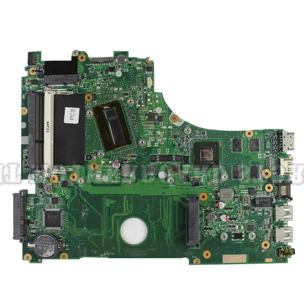 Материнская плата для ноутбука ASUS A750J K750J K750JB X750JB X750JN тест ОК i7-4500 GT7840M/2 ГБ свободный радиатор+ 4 Гб оперативной памяти