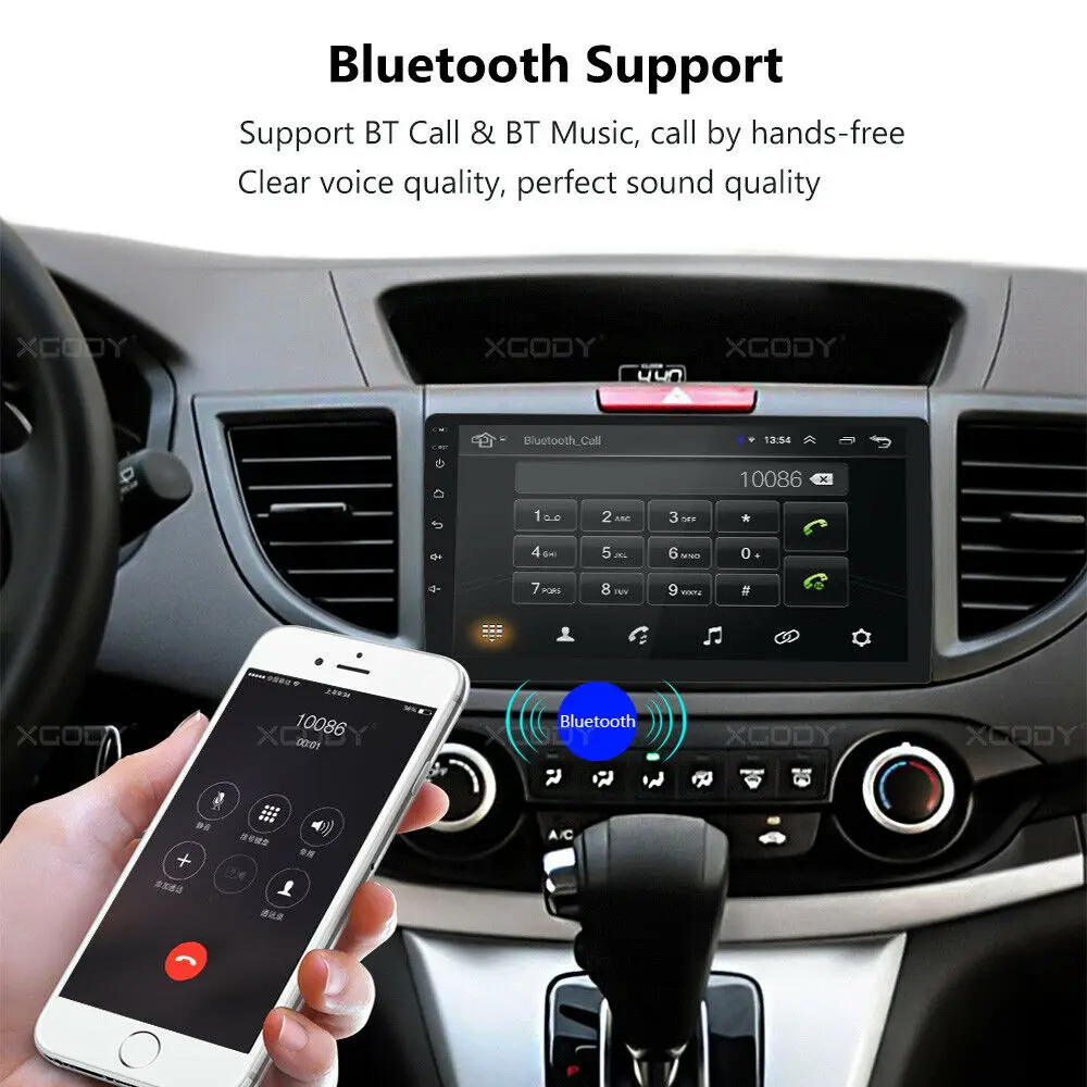 Essgoo Android 8,1 авто радио wifi BT Центральный Multimidia аудио плеер навигация gps 2 Din для Honda CR-V CRV 2012- 2din