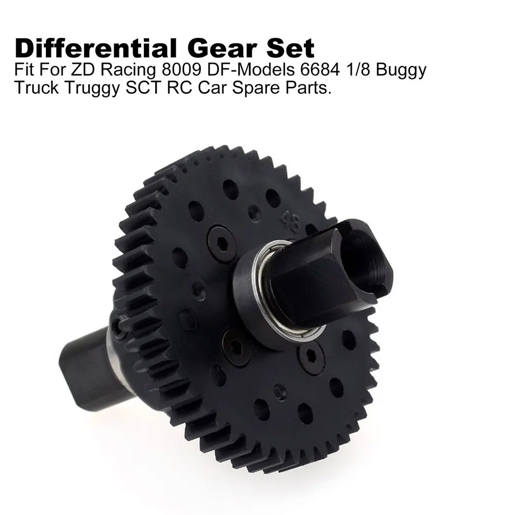 

48T 1.0Mo Center Differential SPUR Gear Set For ZD Racing 8009 DF-Models 6684 1/8 Buggy Truck Truggy SCT RC Car Spare Parts