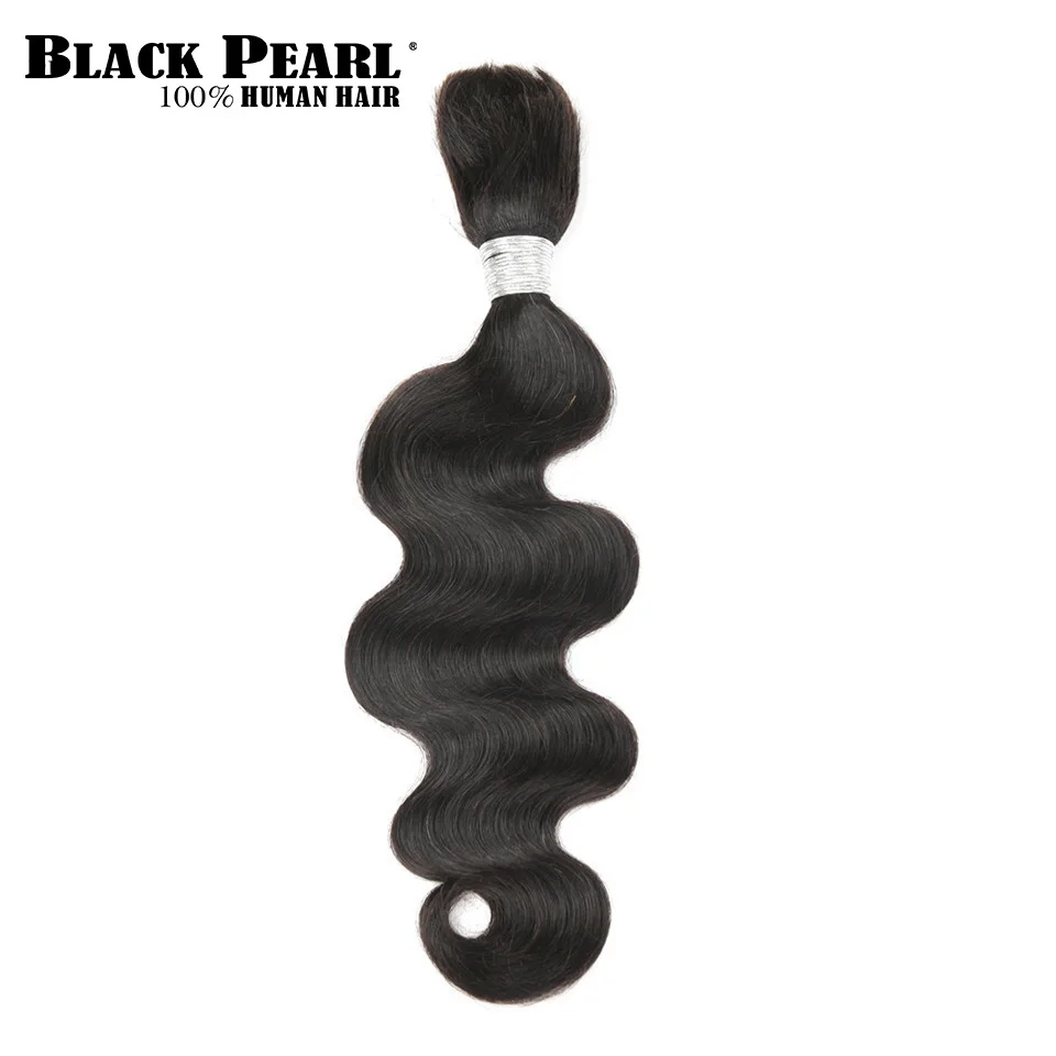 

Black Pearl Pre-Colored Brazilian Body Wave Human Hair Bundles Remy Hair Bulk Braiding Hair Extensions 1 Bundle Braids Hair Deal