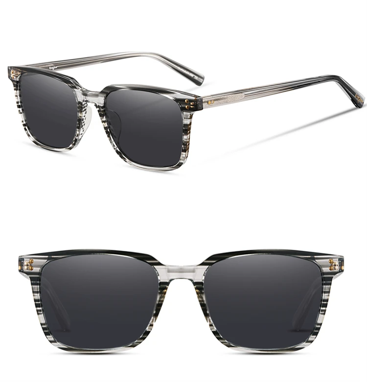 Polarized sunglasses women square sun glasses men luxury brand design acetate material