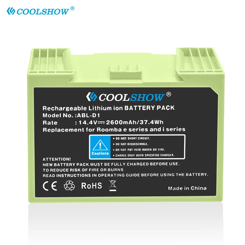 Batteria Al Litio 2600Mah Per Irobot Roomba Batteria Ricaricabile Per Irobot Roomba I7 I7 E5 7150 7550 E5150 E5152 Batterie Abld1