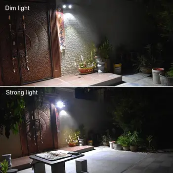 

2020 Solar Light Cob Led Bead Double Head Adjustable Lamp Security Lighting Spotlight for Outdoor Garden Yard Wall Waterproof