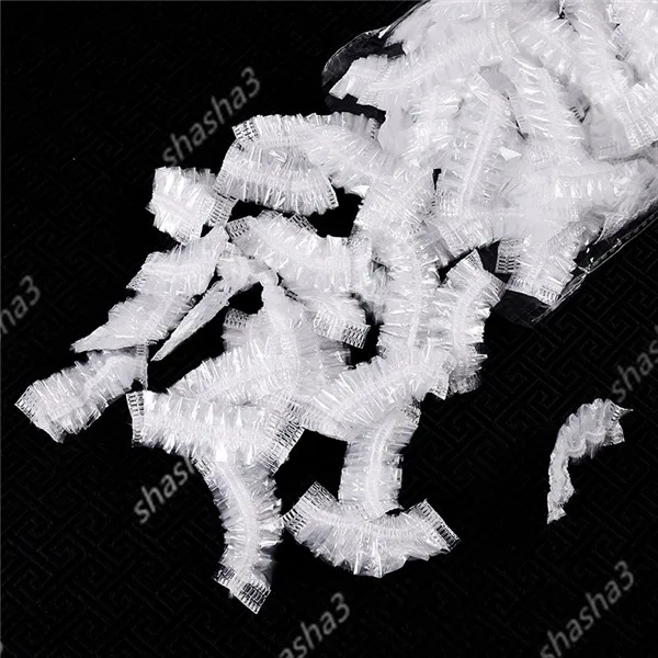 50 PCS Waterproof Disposable Ear Cover Bath Shower Salon Transparent Protector Caps Dyeing Hair One-off Earmuffs | Дом и сад