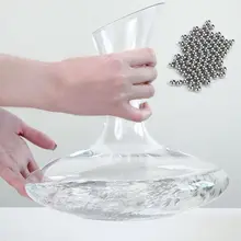 500Pcs Wine Tea Stains Cleaning Ball 3mm Stainless Steel Glass Bottle Clean Pellets Bead Decanter Cup Brushing Bar Accessories