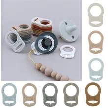 

5PCS Soft Silicone Baby Dummy Pacifier Holder Clip Adapter Button Baby Mam Ring Newborn Nipple Teether Toys Baby Accessories