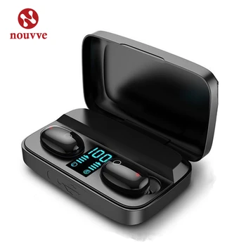 

T16 TWS Bluetooth Earphone Wireless Touch Headset LED Display With Power Bank 1800mAh Sport Waterproof Stereo Headphones