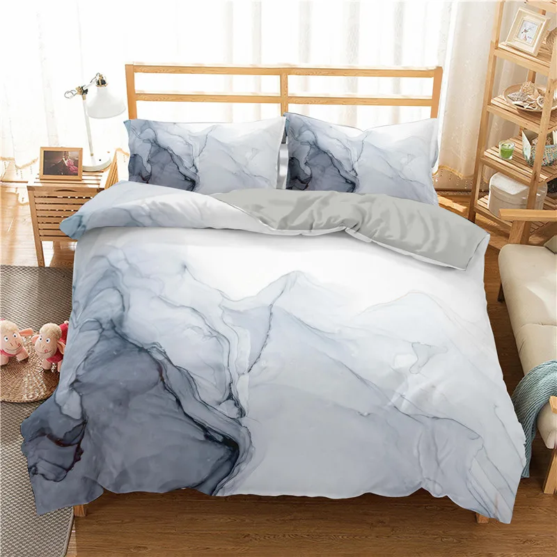ZEIMON Мрамор зерна 3D узор комплекты постельного белья пододеяльник комплект постельного белья 2/3 шт. Твин двойной queen Стёганое одеяло, покрывало, стеганное ватное одеяло, постельное белье домашний декор - Цвет: SXJ0641-3