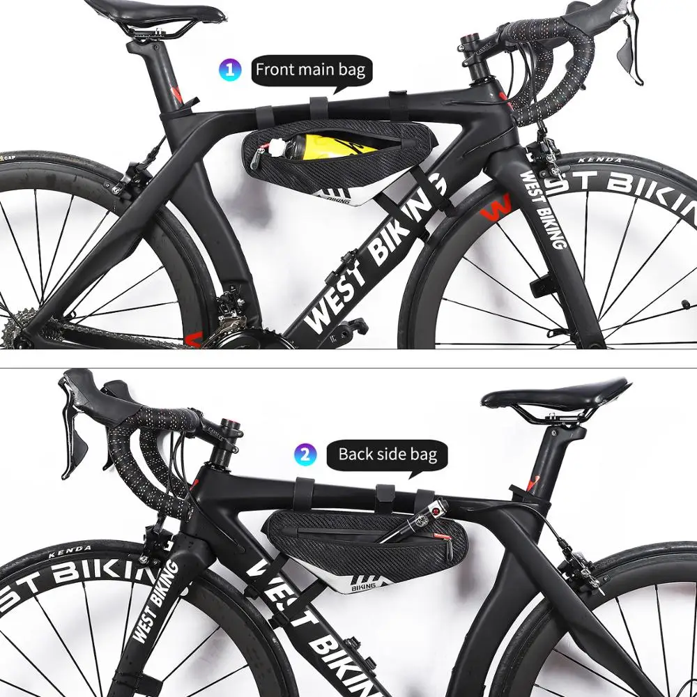 WEST BIKING велосипедная сумка труба на переднюю раму инструменты для ремонта