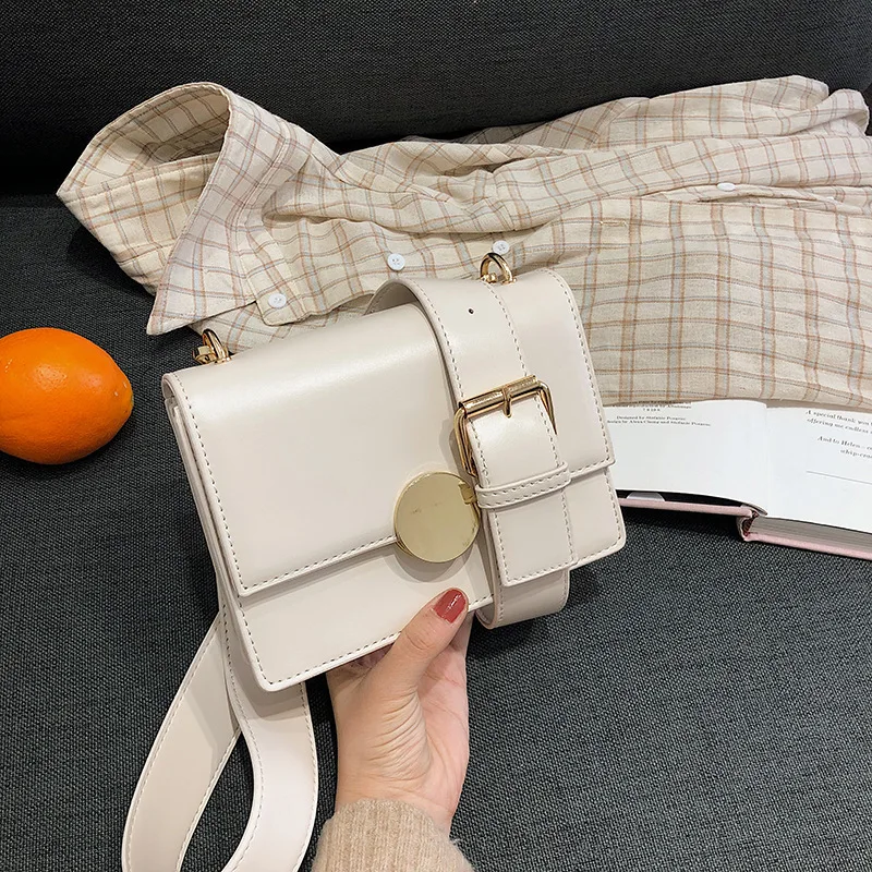 

New Arrival Bag Women's 2019 New Style Fashion Korean-style Versatile Shoulder Bag Wide Strap Shoulder Simple Fashion Small Squa