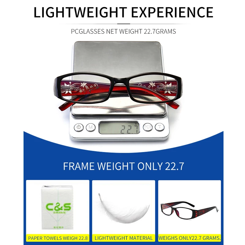 VCKA синий светильник очки для чтения Пресбиопия рецепт очки родители пресбиопии увеличение+ 1,0+ 1,5+ 2,0+ 2,5+ 3,0