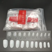 Маникюрный Инструмент 500 шт Корейская Сумочка короткий натуральный цвет прозрачный молочно-белый готовый продукт крафт ногтей кончик пальца ноготь