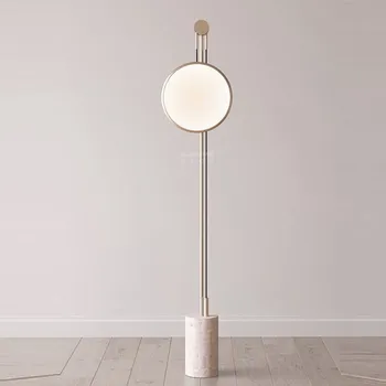 

Postmodern Contracted Villa Sitting Room Model Study Club Room Designer Italian Circle Floor Lamp