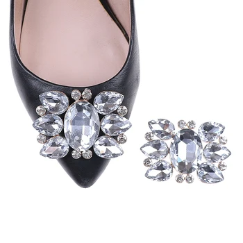 

1PCS Fashion Women Bridal Elegant Prom Rhinestone Shoe Clips Crystal Shoes Buckle Decorations Accessories