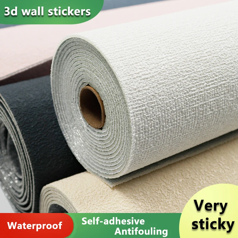 50x280cm Wall Stickers DIY Foam 3D Waterproof Self-Adhesive Panels For Kids Room Kitchen Ceiling Background Wall Decoration 4pcs foam paint brush sponge craft art craft paint brush set sponge plastic foam brushes cleaning supplies kitchen accessories