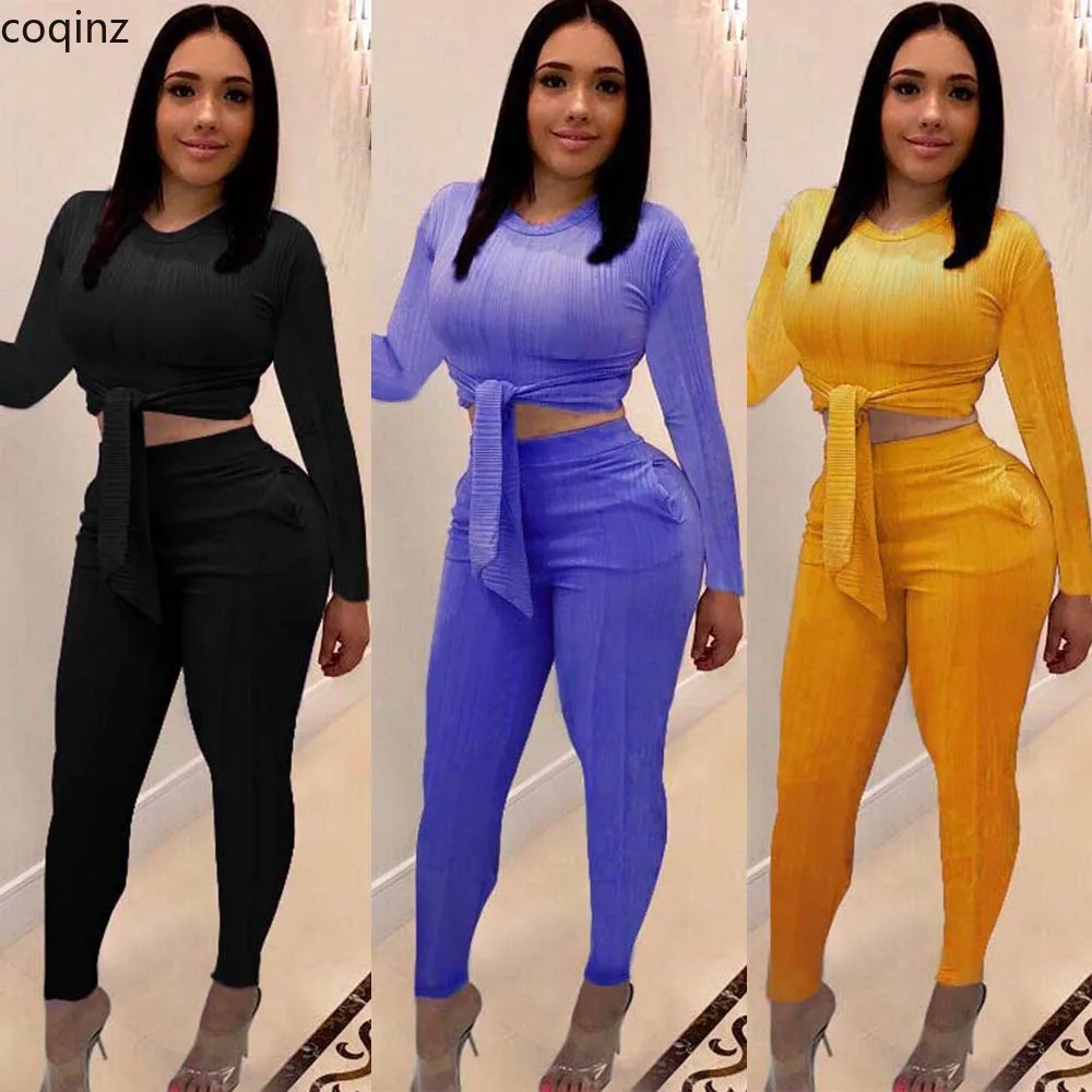 

Plus Size Summer 2019 Two Piece Set Crop Top and Pants 2 Piece Set Women Club Outfits Matching Sets Tracksuit Women K8835