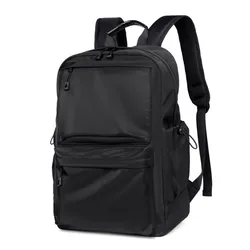 Fashion Men Backpack Solid Color Trendy Business Backpack Oxford Cloth Waterproof Laptop Backpack Simple Large-capacity Bookbags