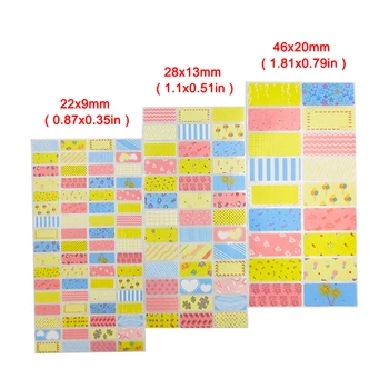 

Blank Girl Pattern Name Sticker Kids Personal Label DIY Waterproof Memo Pad Adhesive Writable Note Tag Stationery Supplies Tags